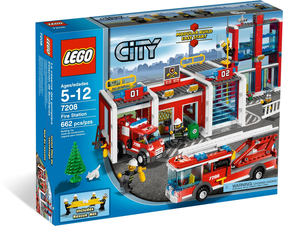 LEGO City 7208 Fire Station, box