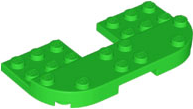 LEGO 73832 - Plate, Round 4 x 8 x 2/3, Raised 2 x 8 and 2 x 2 Cutout - Image 1