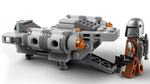 LEGO Star Wars 75321 The Razor Crest Microfighter, side view with The Mandalorian minifigure