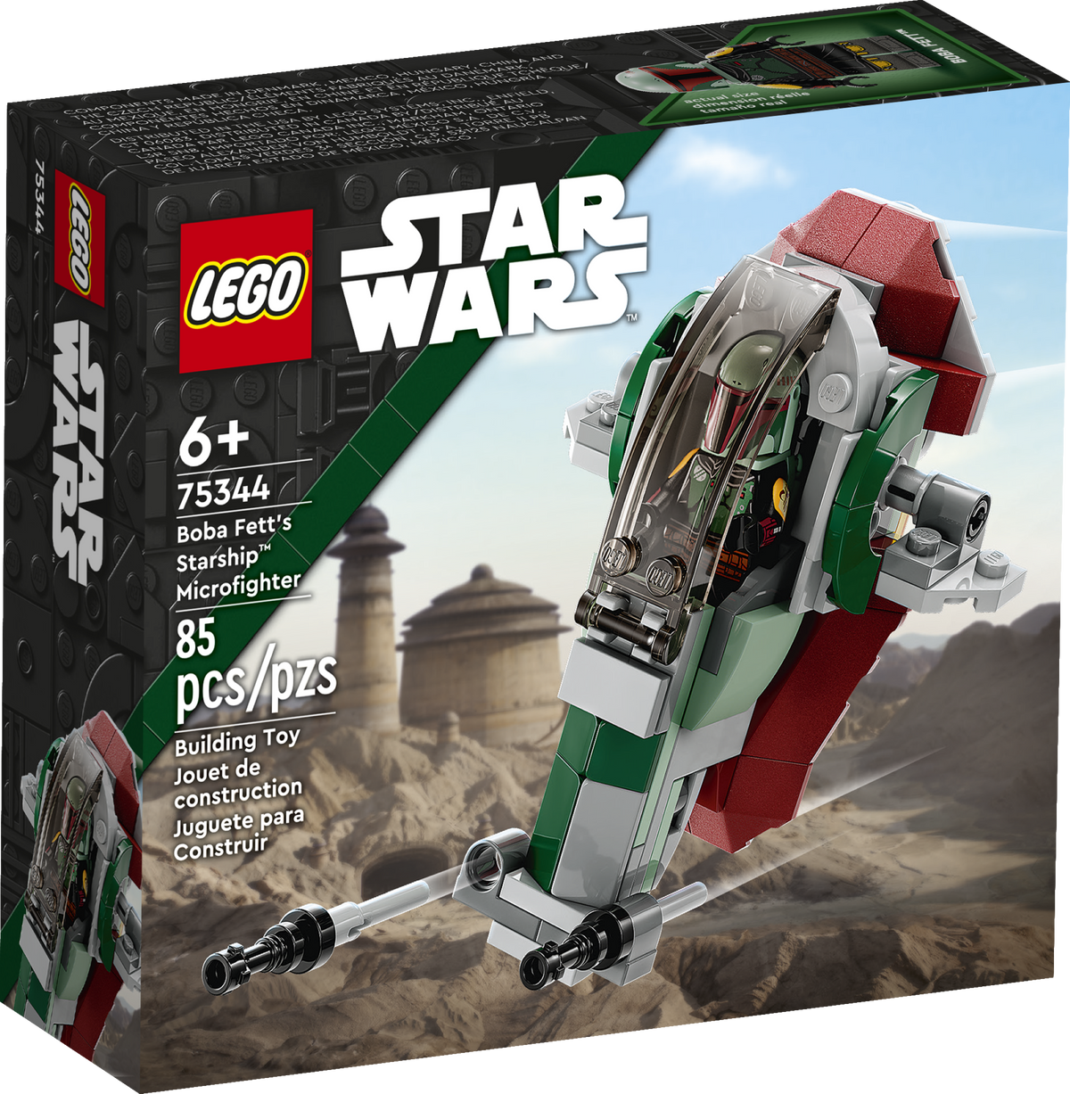 LEGO Star Wars 75344 Boba Fett's sterrenschip Microfighter, doos