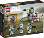 LEGO Star Wars 75345 501st Clone Troopers Battle Pack, achterkant van de doos