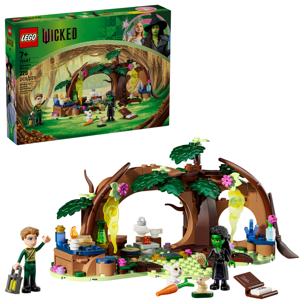 LEGO Wicked 75687 Elphaba's Retreat, box with the built set