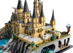 LEGO Harry Potter 76419 Hogwarts Castle and Grounds, close-up with the greenhouses