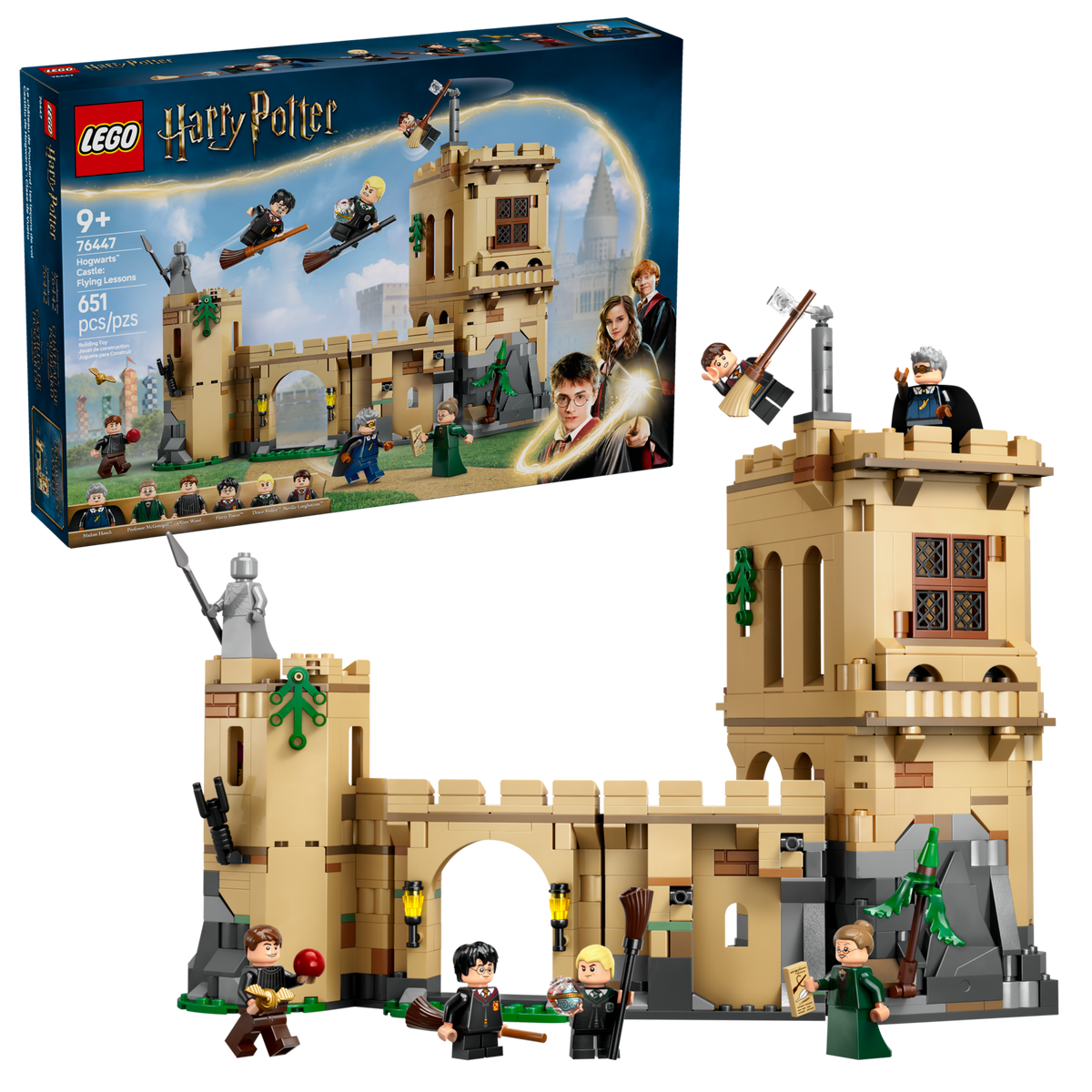 LEGO Harry Potter 76447 Hogwarts Castle: Flying Lessons, box and complete set