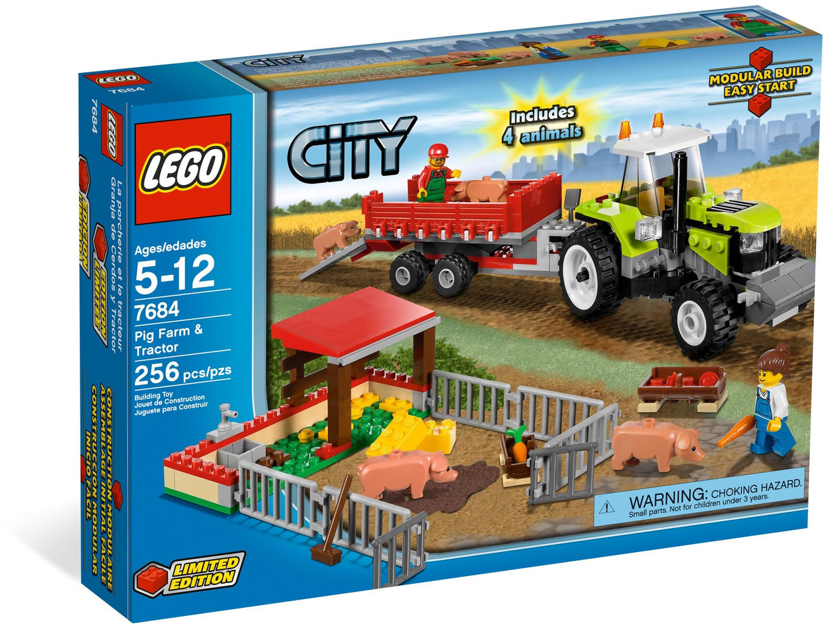 LEGO City 7684 Pig Farm & Tractor, box