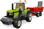 LEGO City 7684 Pig Farm & Tractor, tractor with red trailer
