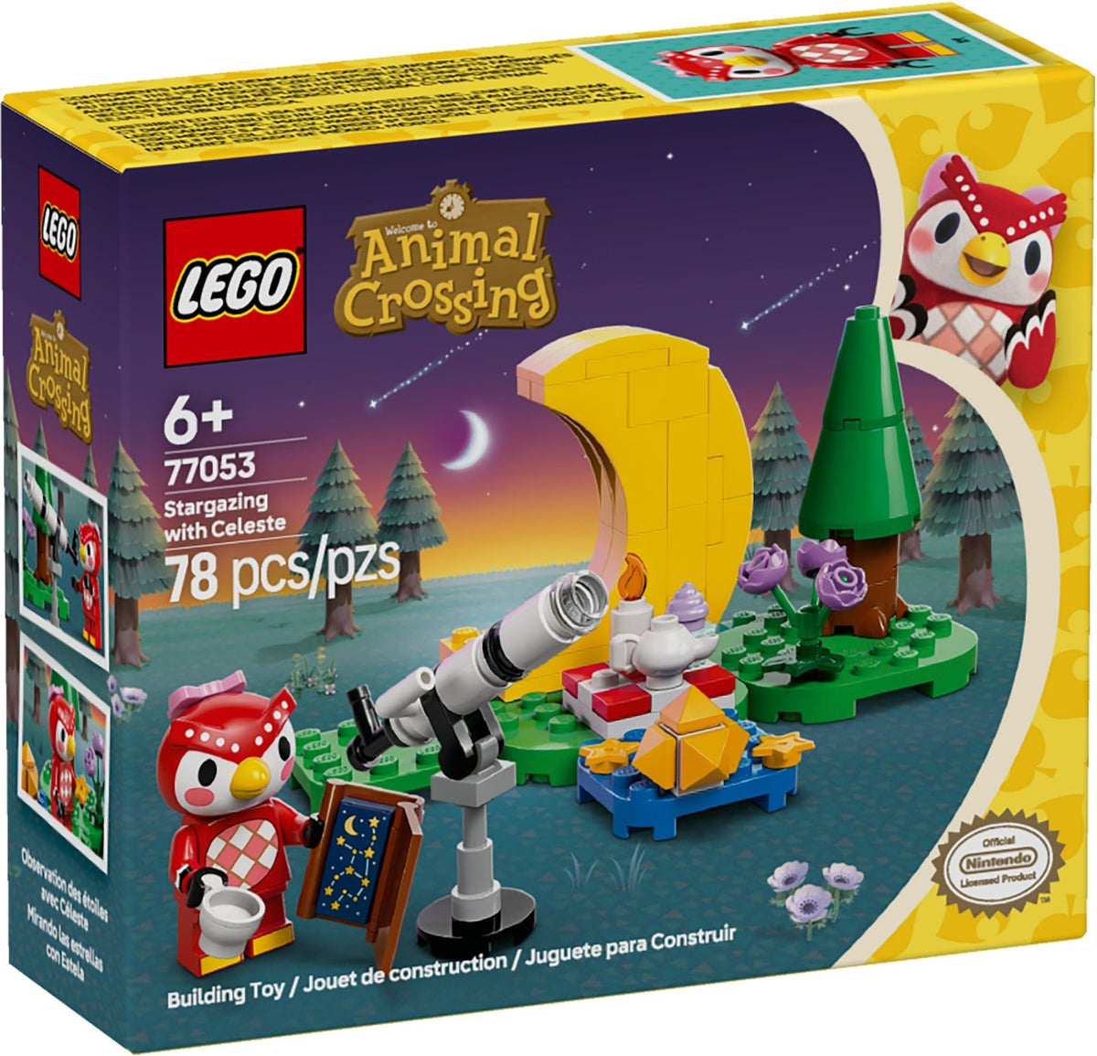 LEGO Animal Crossing 77053 Sterrenkijken met Celeste, doos