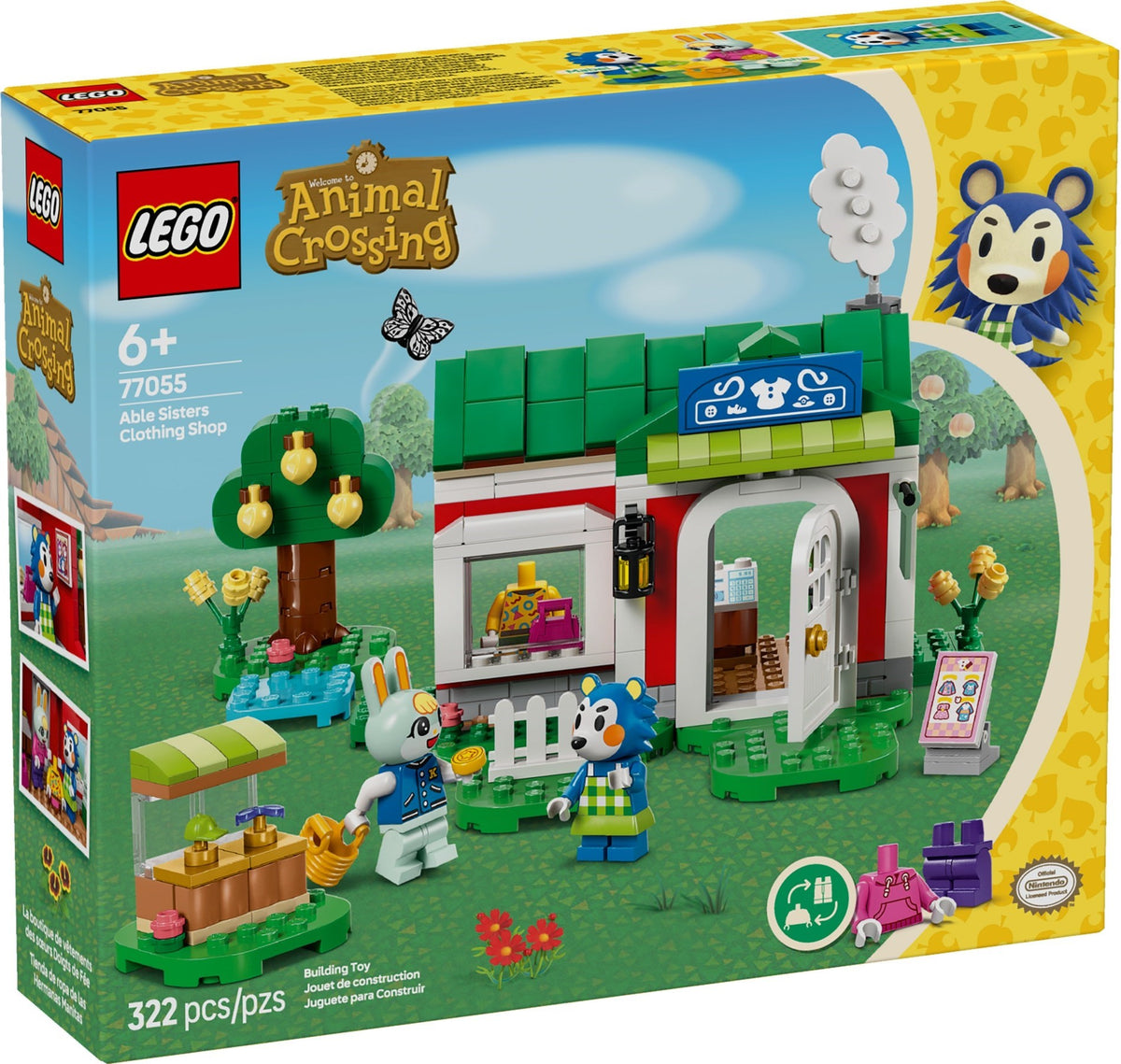 LEGO Animal Crossing 77055 Kleermakerij van de zusjes Able, doos