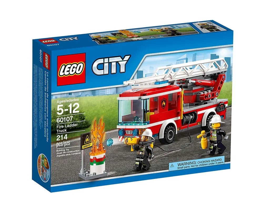 =LEGO City 60107 - Fire Ladder Truck - Authentic LEGO Set Main Image