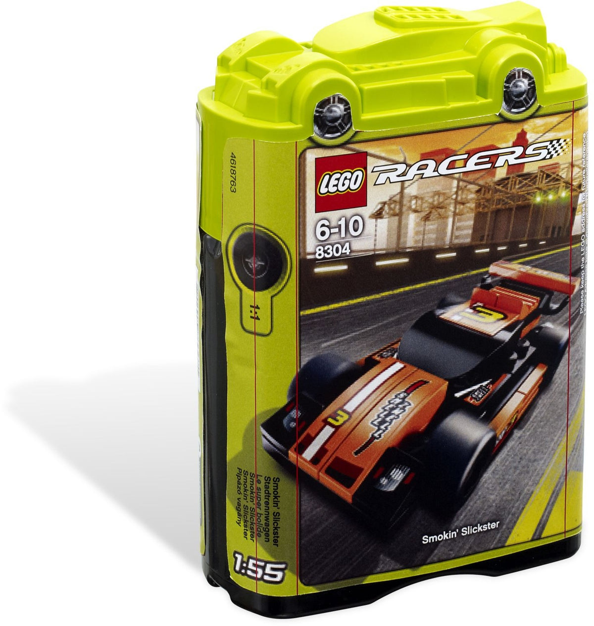 LEGO Racers 8304 Smokin' Slickster, verpakking (plastic bus)