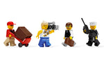 LEGO City 8401 City Minifigure Collection, the four minifigures with their accessories