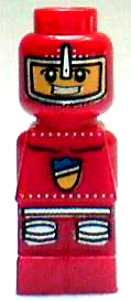 LEGO Minifigure 85863pb003 - Microfigure Lava Dragon Knight Red - Authentic LEGO Minifigure Main Image