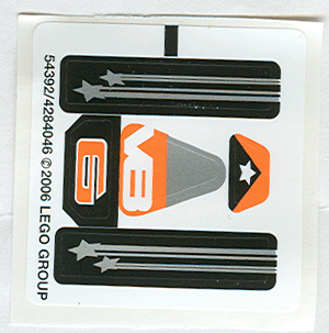 LEGO 8661stk01 - Sticker Sheet for Set 8661 - (54392/4284046)
