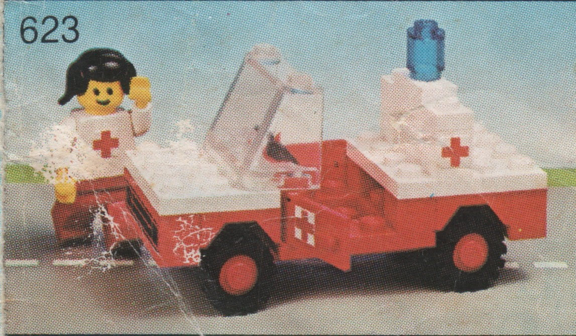 =LEGO City 623 - Medic's Car With instructions - No box - Authentic LEGO Set Main Image