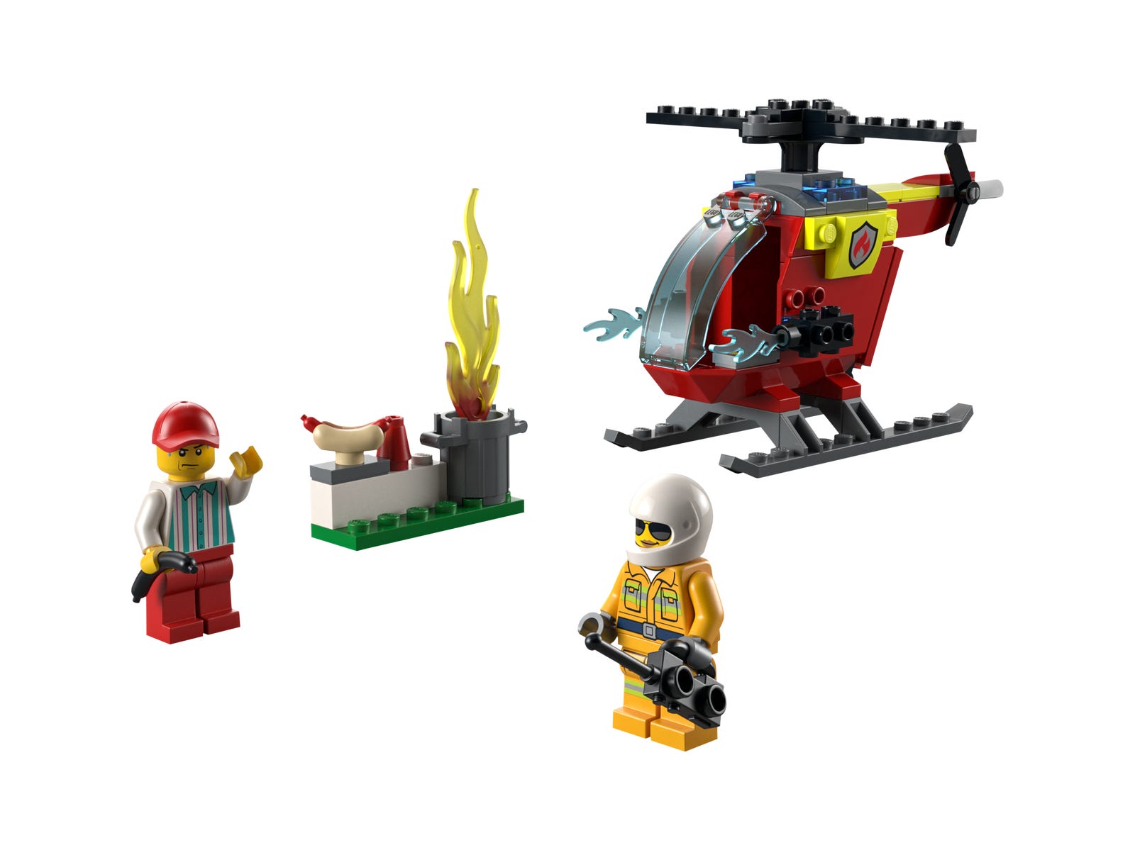 LEGO City 60318 - Fire Helicopter - Image 1