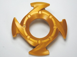 LEGO 98341 - Ring 4 x 4 with 2 x 2 Hole and 4 Arrow Ends (Ninjago Spinner Crown)