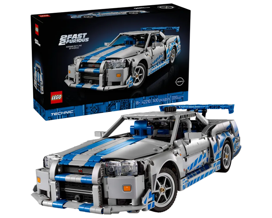 LEGO Technic 42210 - 2 Fast 2 Furious Nissan Skyline GT-R (R34) Car - Authentic LEGO Set Main Image