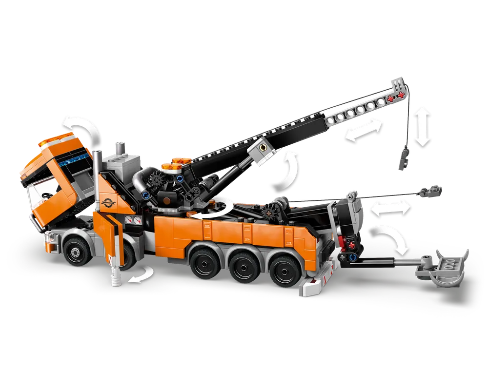 LEGO City 60467 - Heavy-Duty Recovery Tow Truck with Crane - Authentic LEGO Set Image 22