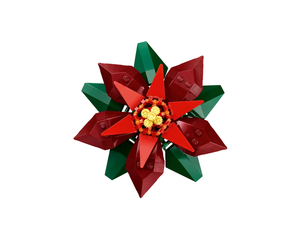 LEGO Botanicals 10370 - Poinsettia - Authentic LEGO Set Image 7