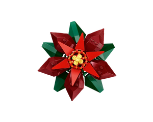 LEGO Botanicals 10370 - Poinsettia - Authentic LEGO Set Image 7