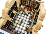 LEGO BrickLink Designer Program 910034 Brick Cross, station hall from above with chequered floor and staircase