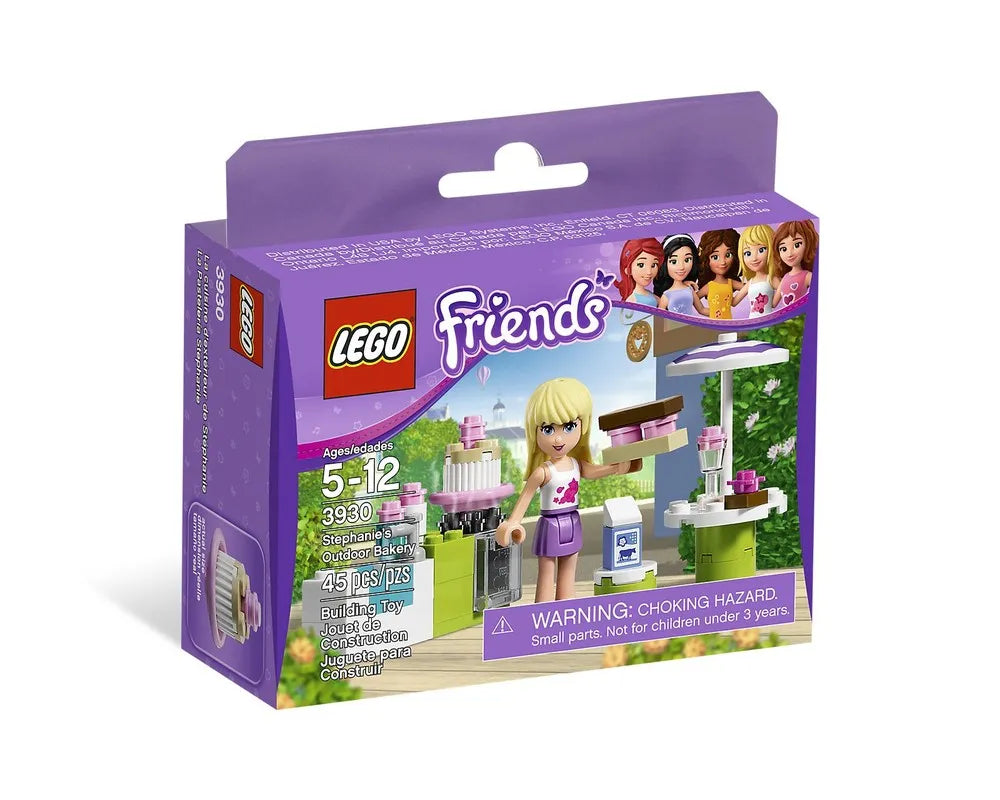 LEGO Friends 3930 - Stephanie's Outdoor Bakery - Authentic LEGO Set Main Image
