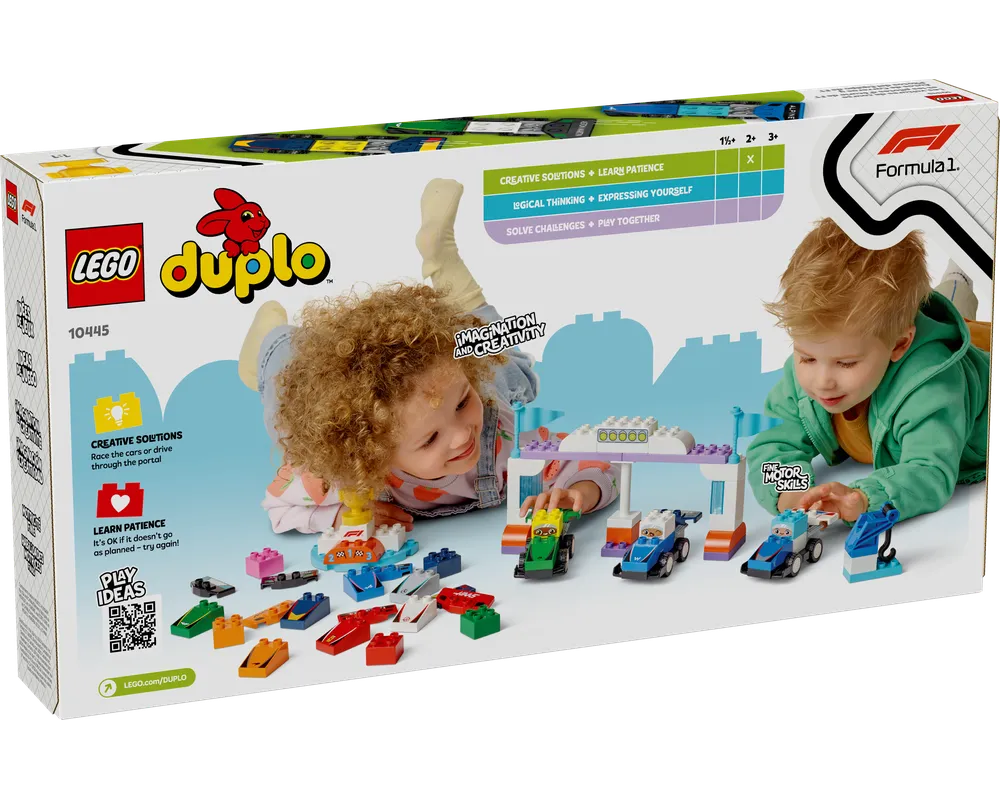 LEGO DUPLO 10445 - F1 Team Racing Cars & Drivers - Authentic LEGO Set Image 3