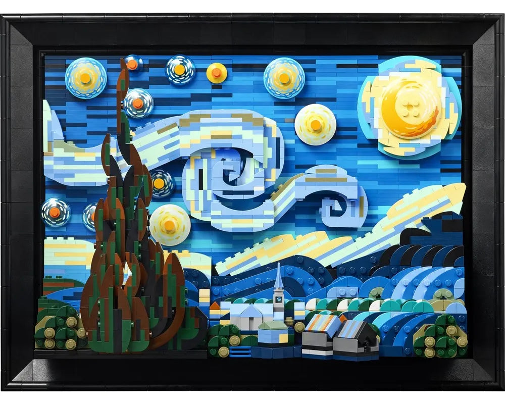 LEGO LEGO Ideas (CUUSOO) 21333 - The Starry Night (Vincent van Gogh) - Authentic LEGO Set Image 3