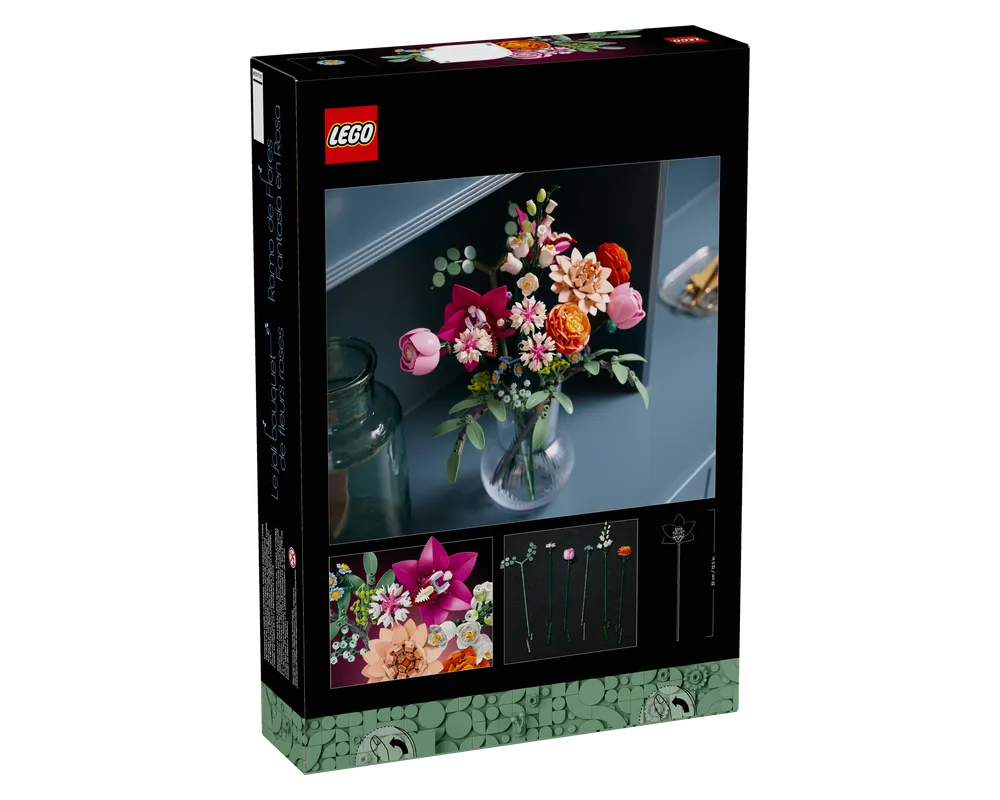 LEGO Botanicals 10342 - Pretty Pink Flower Bouquet - Authentic LEGO Set Image 2