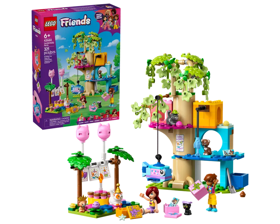 LEGO Friends 42666 - Cat Birthday Party & Tree House