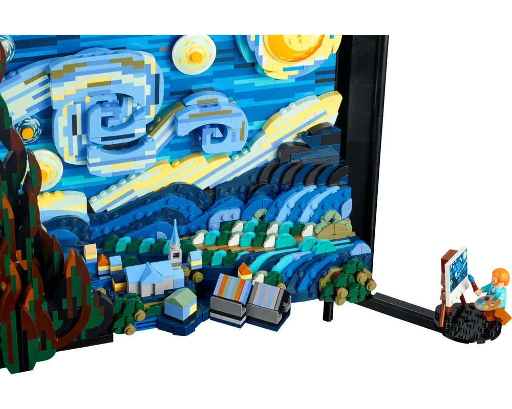 LEGO LEGO Ideas (CUUSOO) 21333 - The Starry Night (Vincent van Gogh) - Authentic LEGO Set Image 5