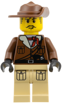 LEGO Minifigure adv037 - Johnny Thunder with Tan Pants with Pockets