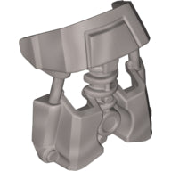Light gray LEGO Bionicle Armor Cover for Toa Okoto figures, featuring a curved chest plate and lower hip armor.