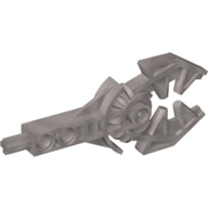 Grey Bionicle Rahkshi Staff of Power (Vorahk) weapon with a claw mechanism at one end.