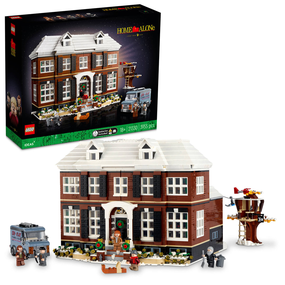 LEGO Ideas 21330 Home Alone, doos en gebouwd model