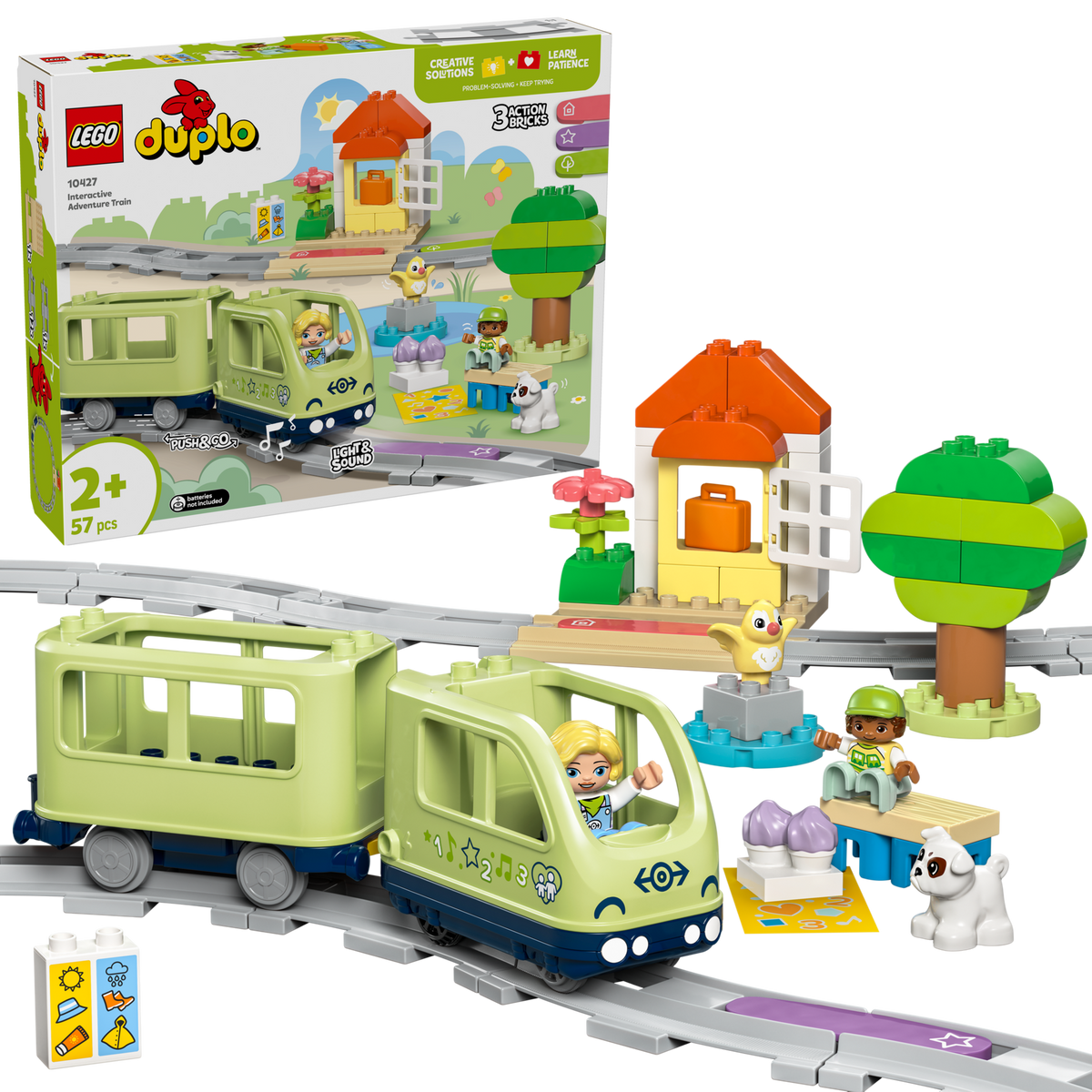 LEGO DUPLO 10427 Interactieve avonturentrein, doos en gebouwde set