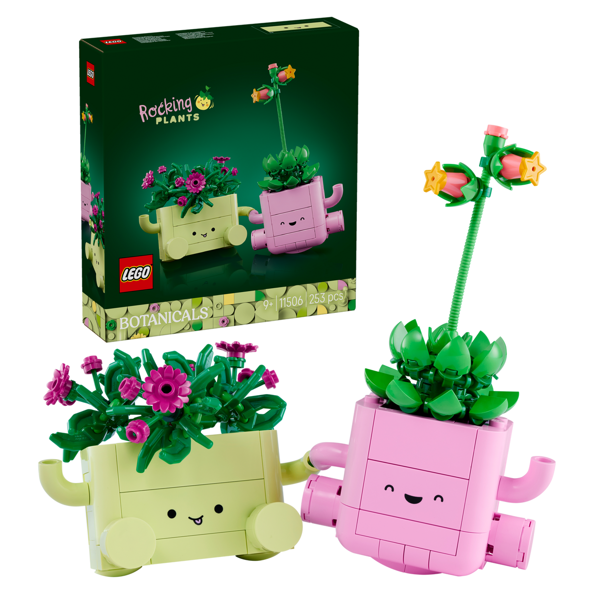 LEGO Botanicals 11506 Rocking Plants, box and built plants