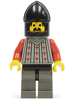 LEGO Minifigure cas027 - Fright Knights - Knight 2, Black Chin-Guard - Authentic LEGO Minifigure Main Image
