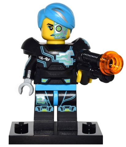 LEGO Collectible Minifigures col16-3 - col16 Cyborg, Series 16 (Complete Set with Stand and Accessories)