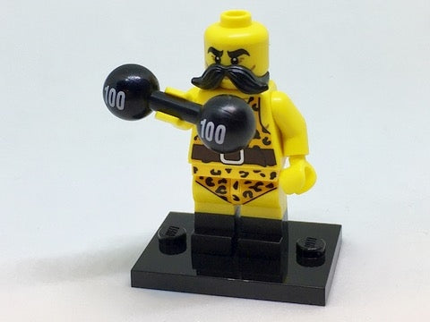 LEGO Collectible Minifigures col17-2 - col17 Circus Strongman, Serie 17 (Complete Set met Standaard en Accessoires)