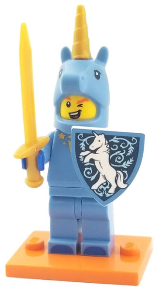 LEGO Collectible Minifigures col18-17 - col18 Unicorn Guy, Serie 18 (Complete Set met Standaard en Accessoires)