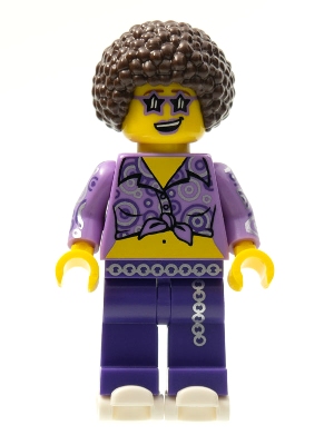 LEGO Collectible Minifigures 71008-13 Disco Diva, minifigure with afro and star sunglasses
