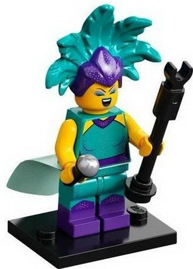 LEGO Collectible Minifigures col21-12 - col21 Cabaret Singer, Series 21 (Complete Set with Stand and Accessories)