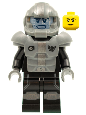 LEGO Collectible Minifigures 71008-16 Galaxy Trooper, minifigure with silver helmet and armour
