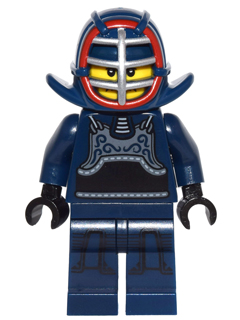 LEGO Collectible Minifigures 71011-12 Kendo Fighter, minifigure with kendo mask and two swords