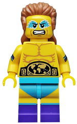 LEGO Collectible Minifigures 71011-14 Wrestling Champion, minifigure with championship belt