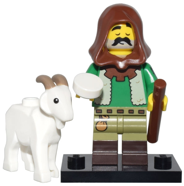 LEGO Collectible Minifigures col25-5 - col25 Goatherd, Series 25 (Complete Set with Stand and Accessories)