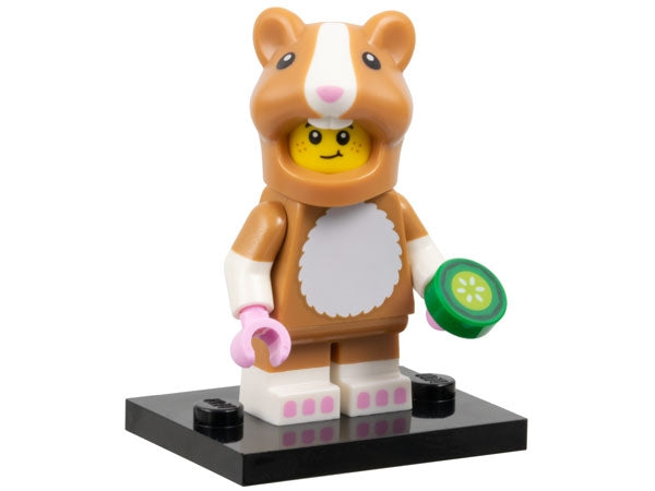 LEGO Collectible Minifigures col27 - Hamster Costume Fan, Series 27 (Complete Set with Stand and Accessories)