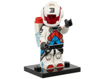 LEGO Collectible Minifigures 71048-3 Jetpack Racer, minifigure on display stand