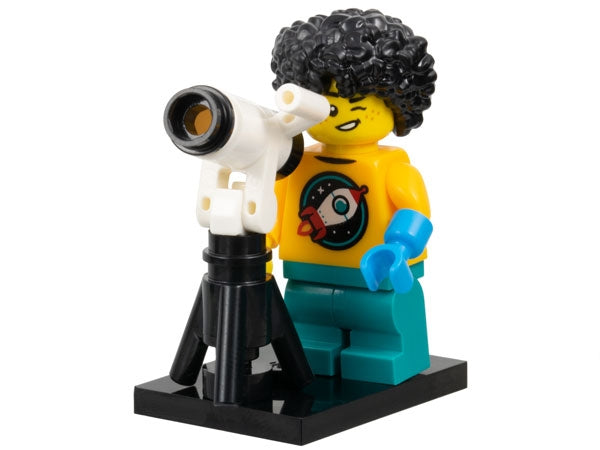 LEGO Collectible Minifigures col27-4 - col27 Astronomer Kid, Series 27 (Complete Set with Stand and Accessories)